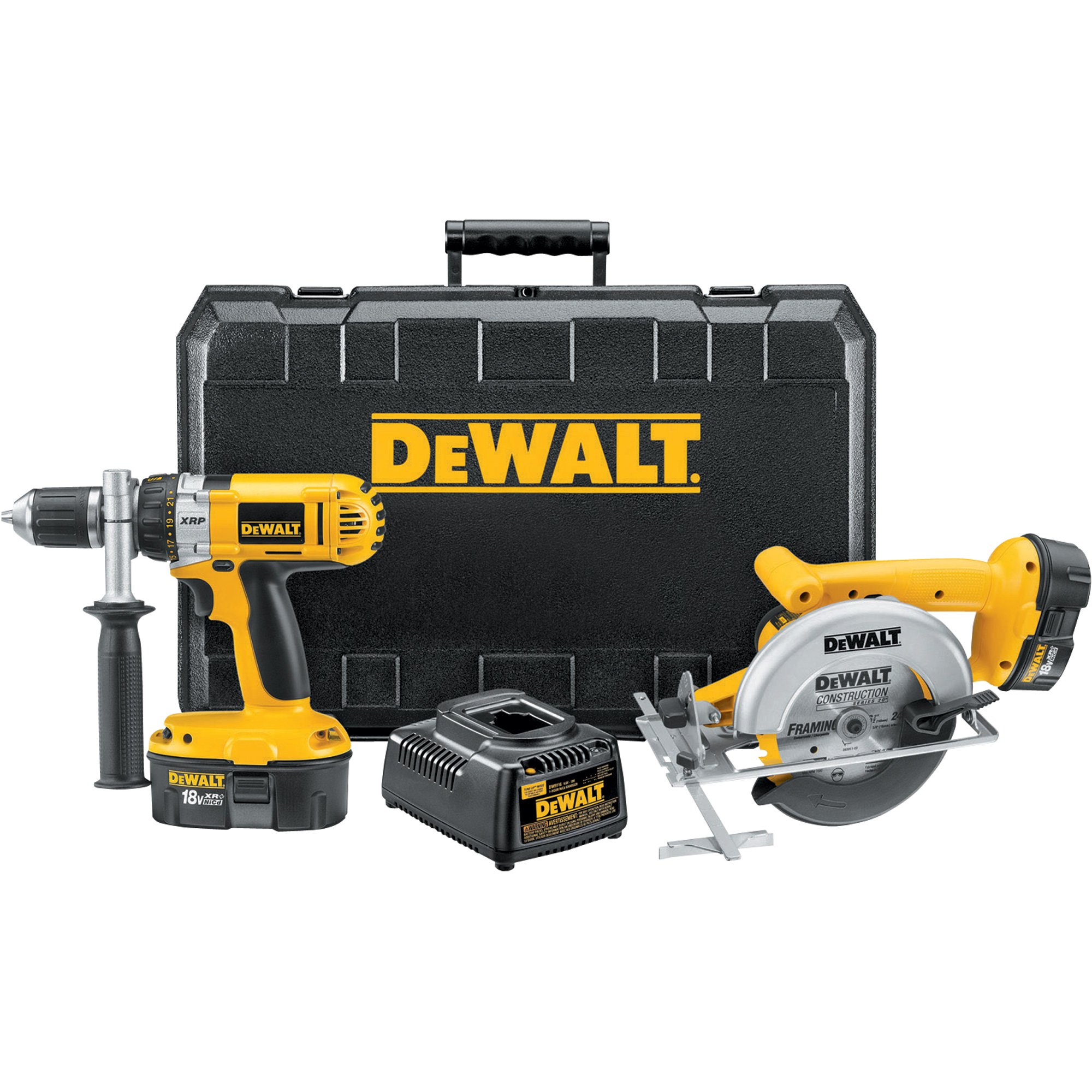 DEWALT 18 Volt Drill/Driver and Circular Saw Combo Kit, Model DW987KS